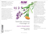 Solutions, Lavender Almond Massage Oil, 16 fl oz (473 ml)